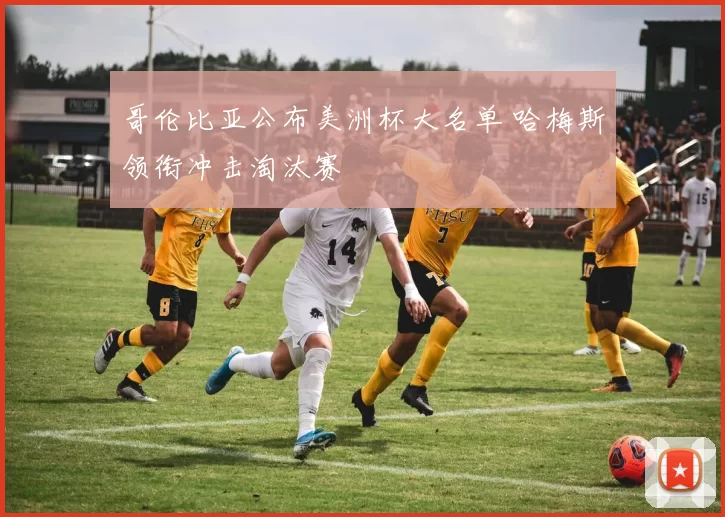 哥伦比亚公布美洲杯大名单 哈梅斯领衔冲击淘汰赛